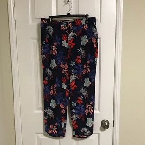 Banana Republic Heritage Silk Floral Pants